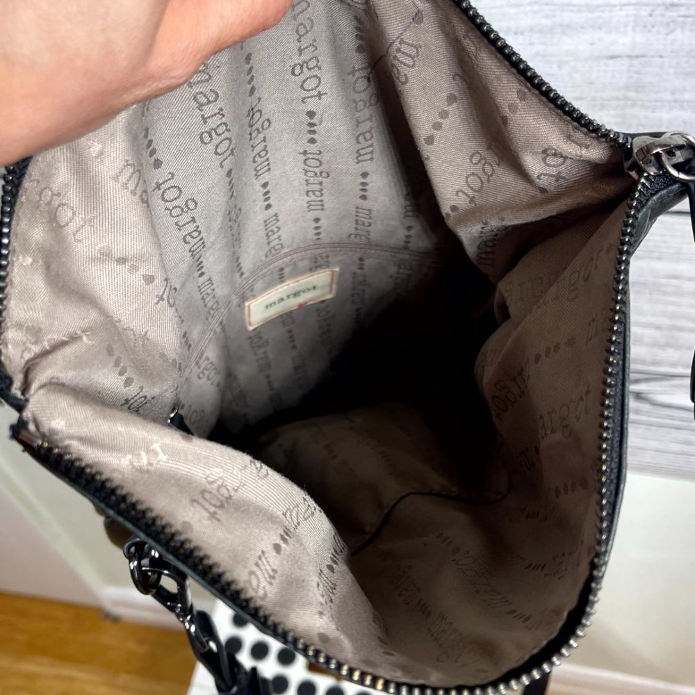 Margot New York Robbie Leather Foldover Crossbody Leather Bag - Picture 11 of 16